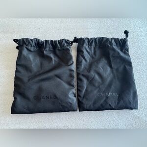 2 x Authentic Brand NEW Chanel Small Dust Bag 5.5 x 4.5”. Perfect Condition